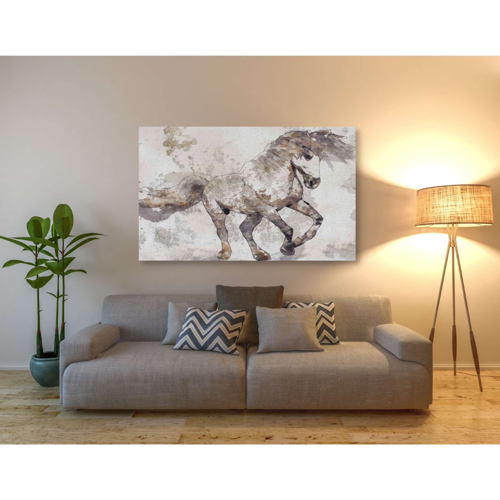 'Bebeau Horse 2' by Irena Orlov, Canvas Wall Art,54 x 40