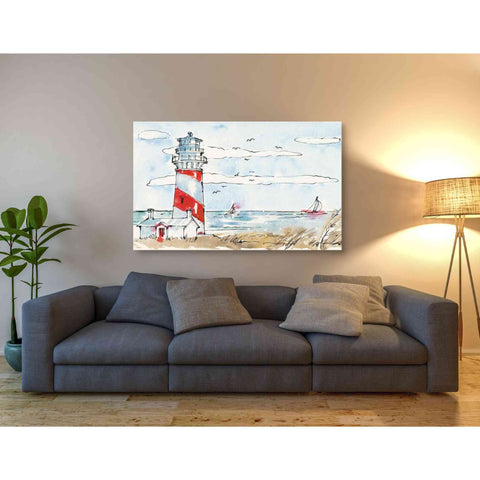 Image of 'Coastal Life I' by Anne Tavoletti, Canvas Wall Art,54 x 40