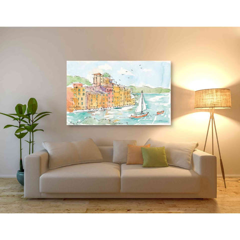 Image of 'Portofino II' by Anne Tavoletti, Canvas Wall Art,54 x 40