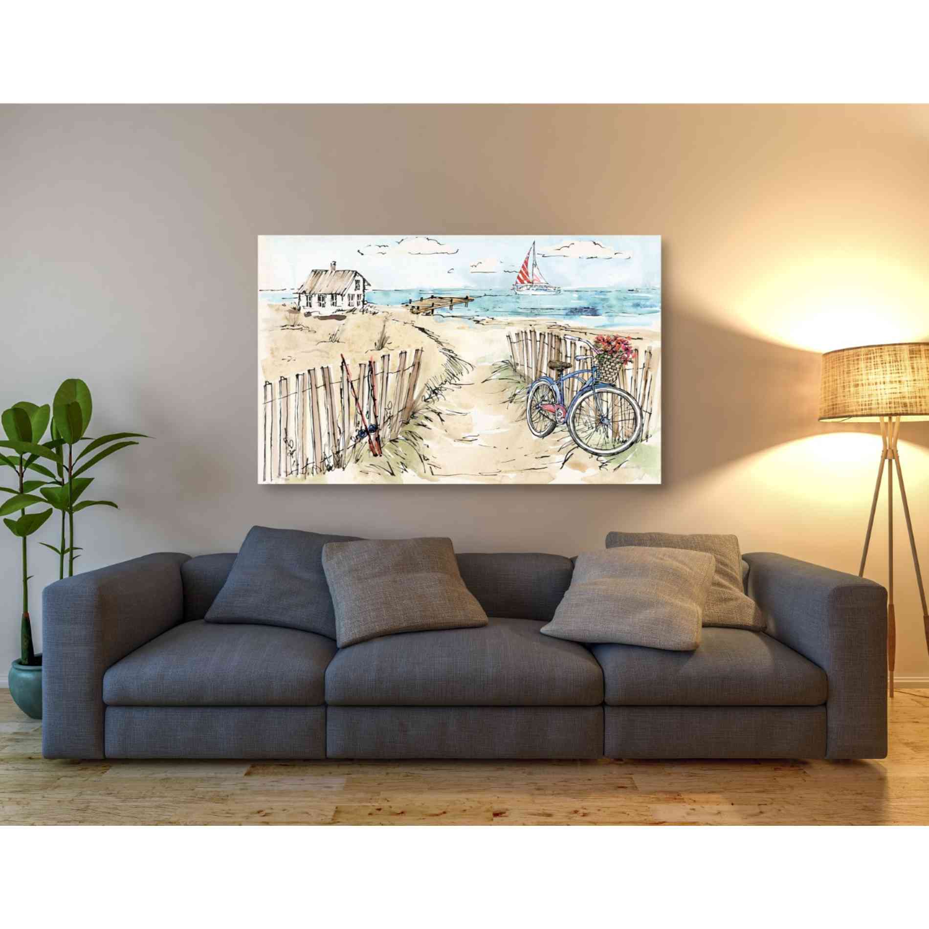 'Coastal Catch V' by Anne Tavoletti, Canvas Wall Art,54 x 40