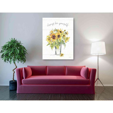 Image of 'Sunflower Fields II' by Anne Tavoletti, Canvas Wall Art,40 x 54