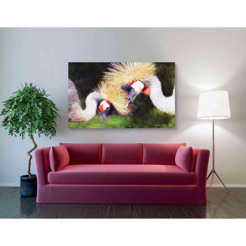 Image of 'Two Cranes' by Bluebird Barn, Canvas Wall Art,54 x 40