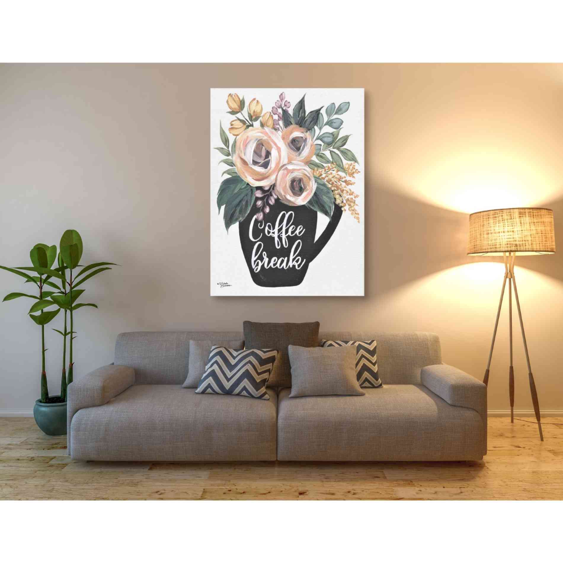 'Coffee Break' by Michele Norman, Canvas Wall Art,40 x 54