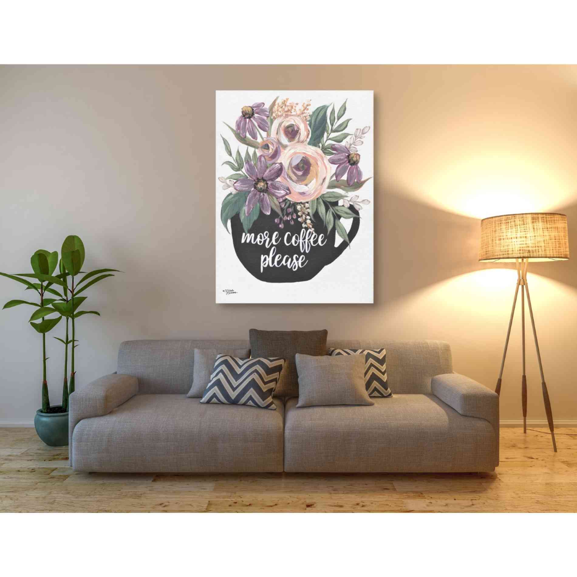 'More Coffee Please' by Michele Norman, Canvas Wall Art,40 x 54