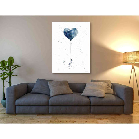 Image of 'Heart on Balloon' by Rachel Nieman, Canvas Wall Art,40 x 54