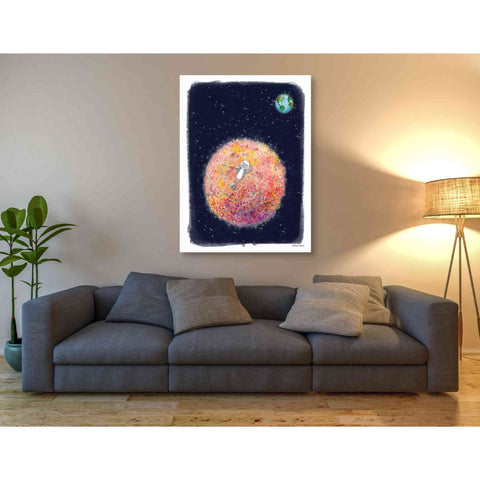 Image of 'Chillin on Moon' by Rachel Nieman, Canvas Wall Art,40 x 54