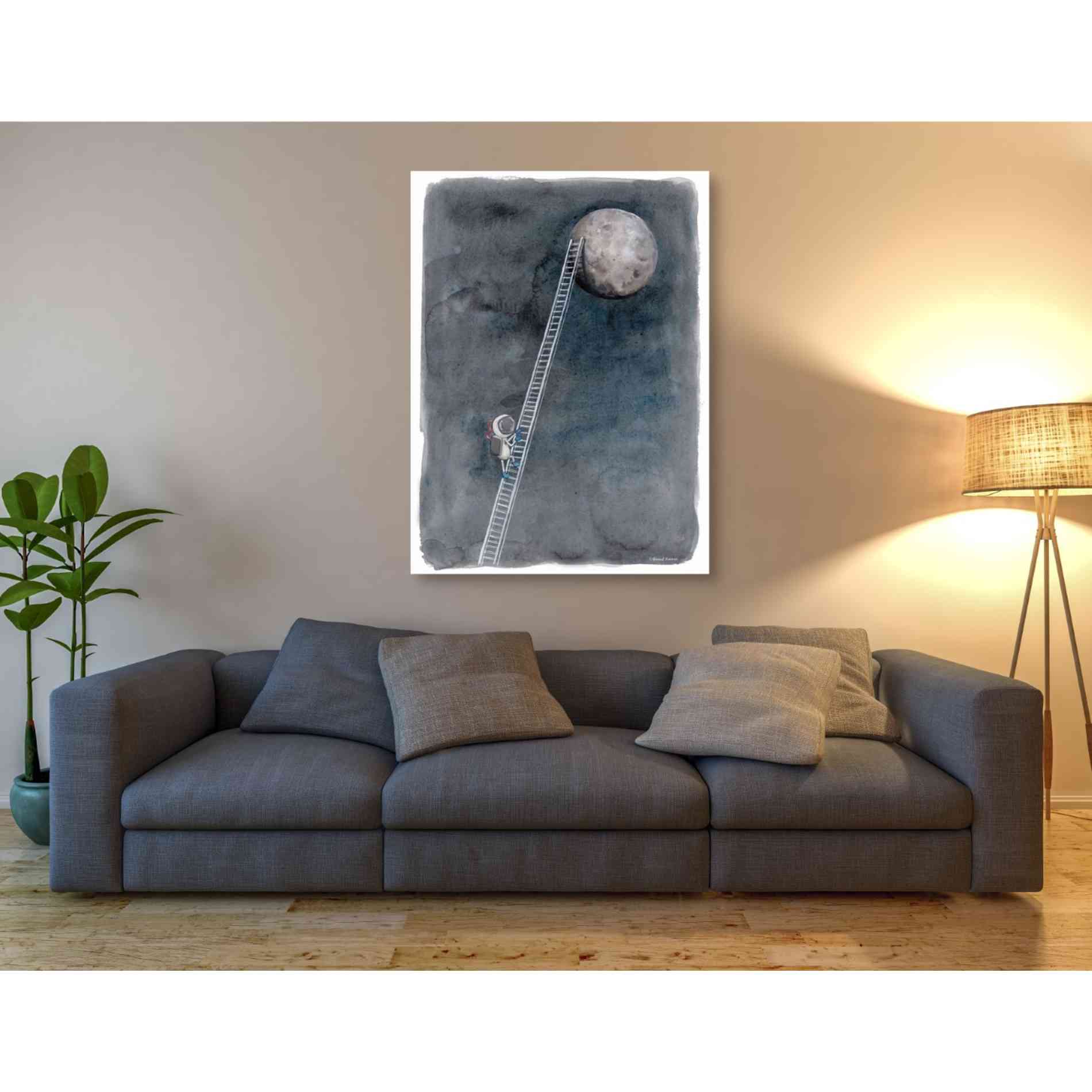 'Ladder to the Moon' by Rachel Nieman, Canvas Wall Art,40 x 54