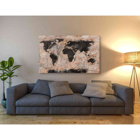 Image of 'Old World Map' by Britt Hallowell, Canvas Wall Art,54 x 40