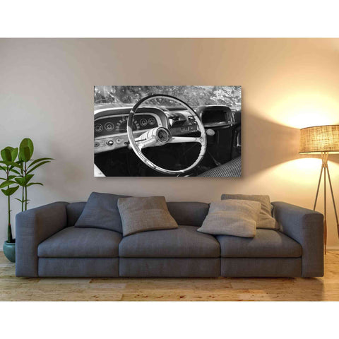 Image of 'Chevy Steering Wheel' by Lori Deiter, Canvas Wall Art,54 x 40