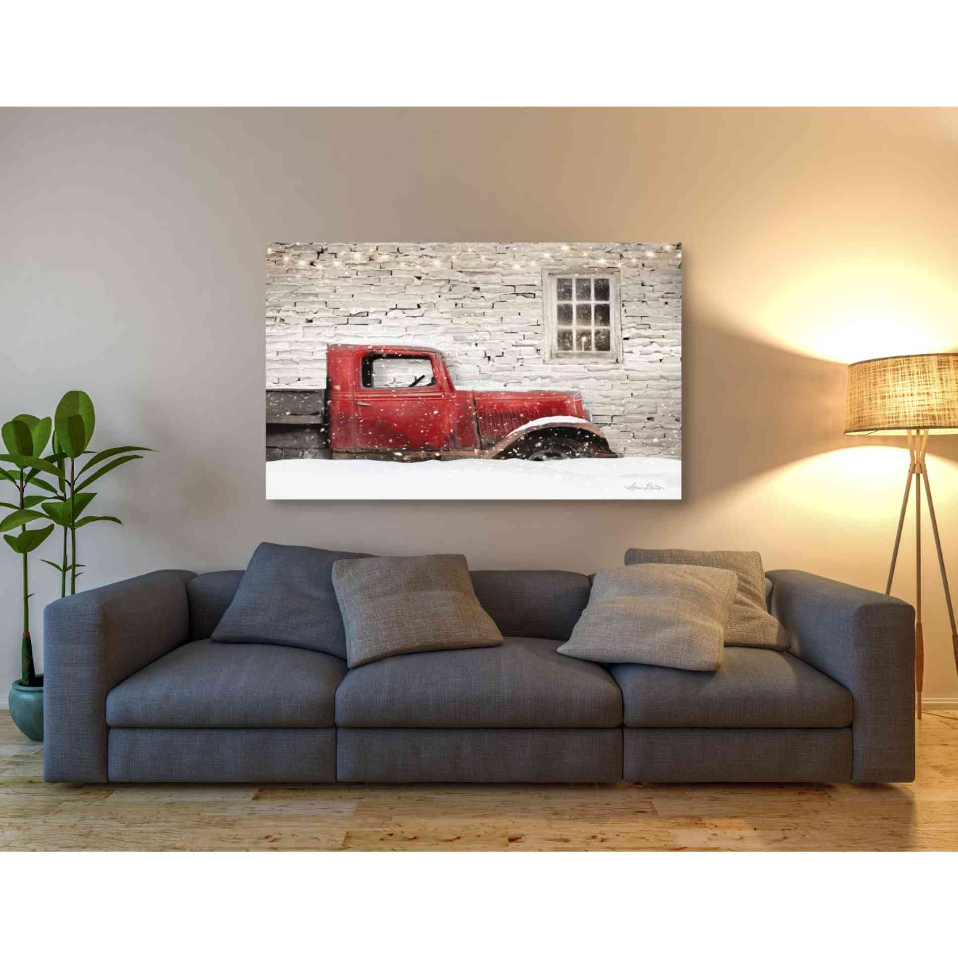 'Winter Parking Spot' by Lori Deiter, Canvas Wall Art,54 x 40