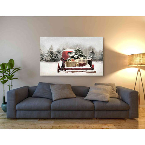 Image of 'Snowy Presents' by Lori Deiter, Canvas Wall Art,54 x 40