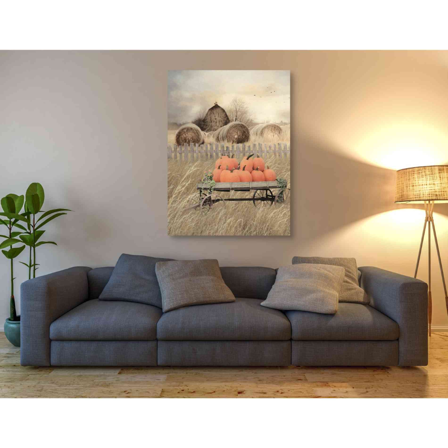 'Pumpkin Harvest' by Lori Deiter, Canvas Wall Art,40 x 54