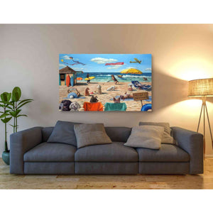 'Dog Beach' by Lucia Heffernan, Canvas Wall Art,54 x 40