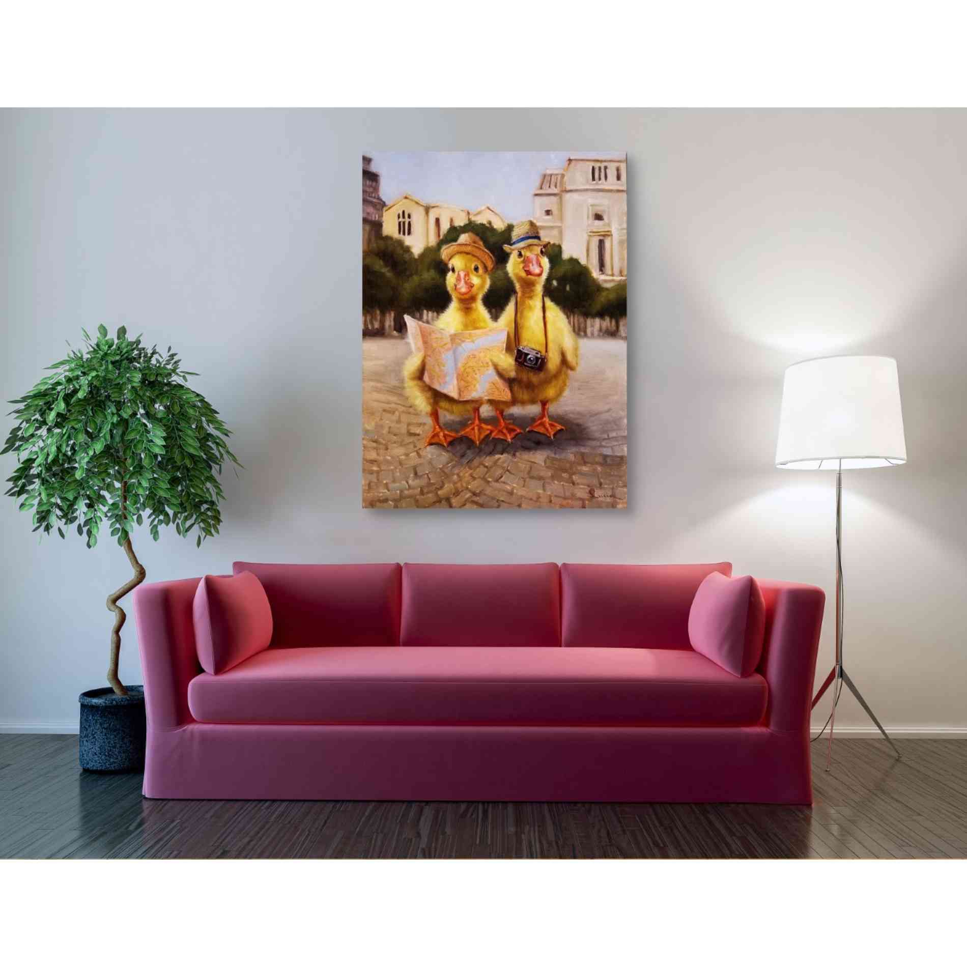 'Tourists' by Lucia Heffernan, Canvas Wall Art,40 x 54