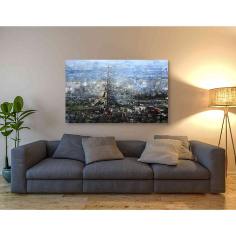 Image of 'Blue Paris' by Mark Lague, Canvas Wall Art,54 x 40
