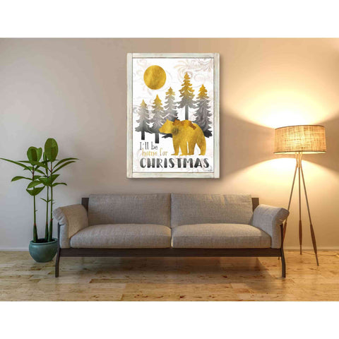 Image of 'Merry Christmas and Happy New Year Bear Family' by Cindy Jacobs, Canvas Wall Art,40 x 54