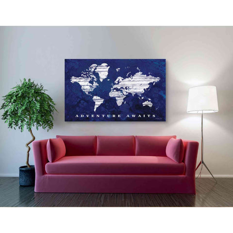 Image of 'Adventure Awaits Map' by Cindy Jacobs, Giclee Canvas Wall Art
