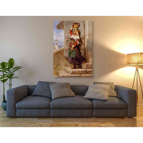 Image of 'A Roman Water Carrier' by Carl Haag, Canvas Wall Art,40 x 60