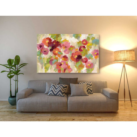 Image of "Coral and Emerald Garden I" by Silvia Vassileva, Canvas Wall Art,60 x 40