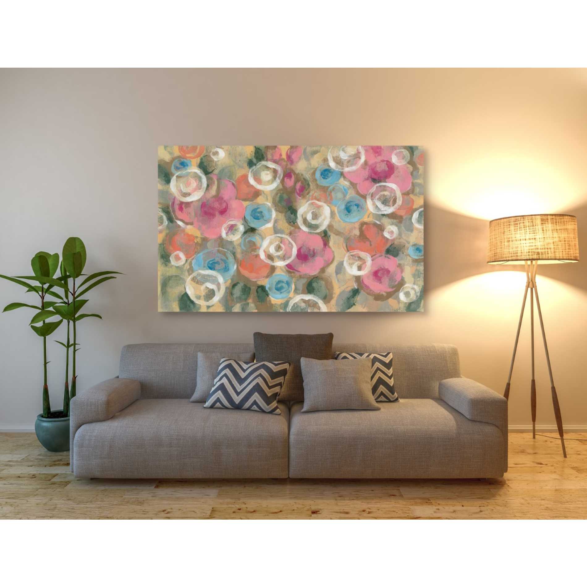 "Parisian Floral I" by Silvia Vassileva, Canvas Wall Art,60 x 40
