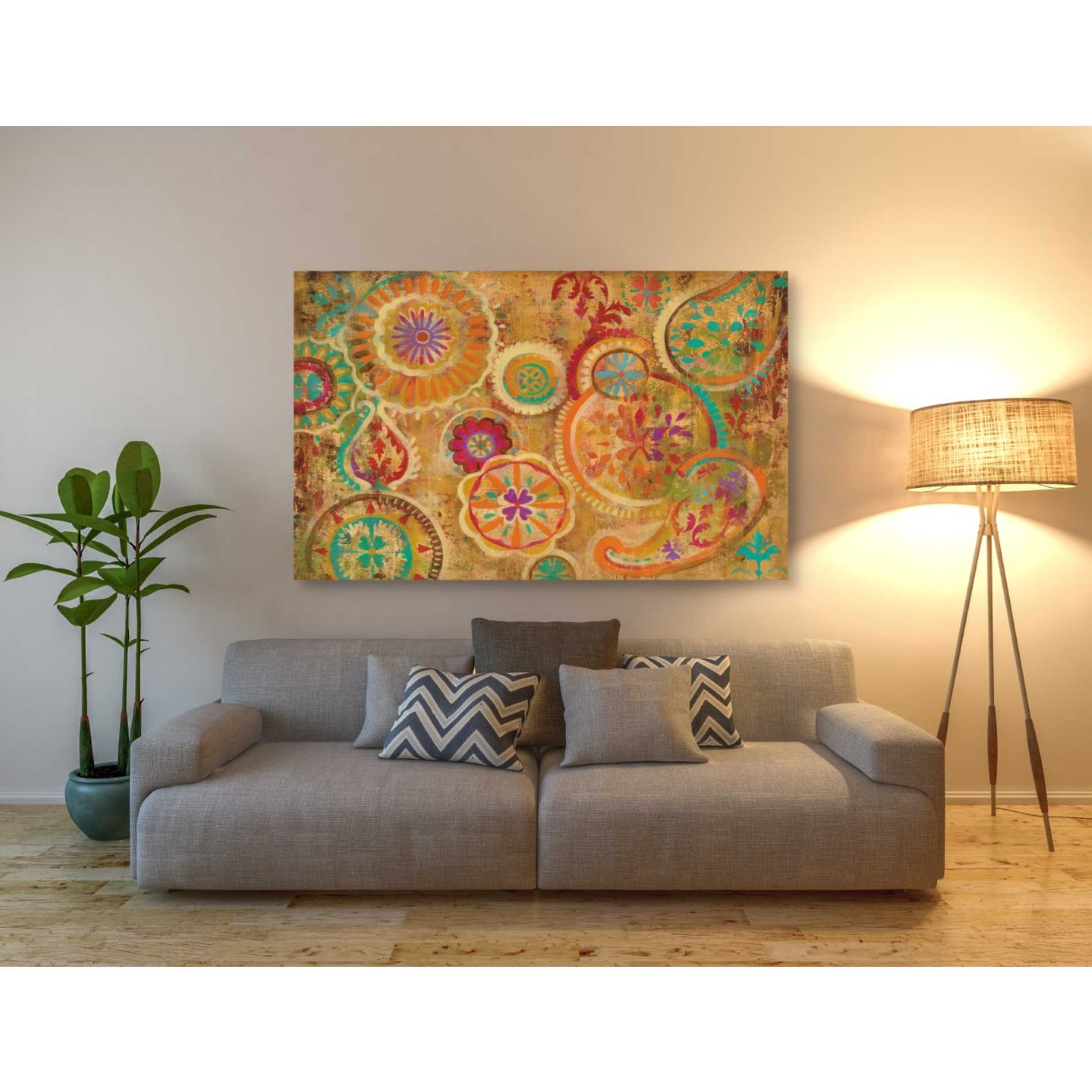 "Contemporary Paisley" by Silvia Vassileva, Canvas Wall Art,60 x 40