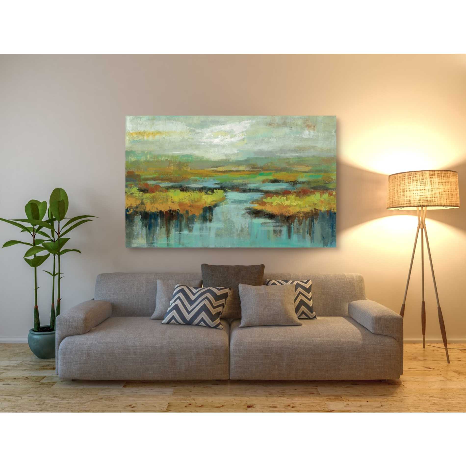 "Spring Landscape" by Silvia Vassileva, Canvas Wall Art,60 x 40