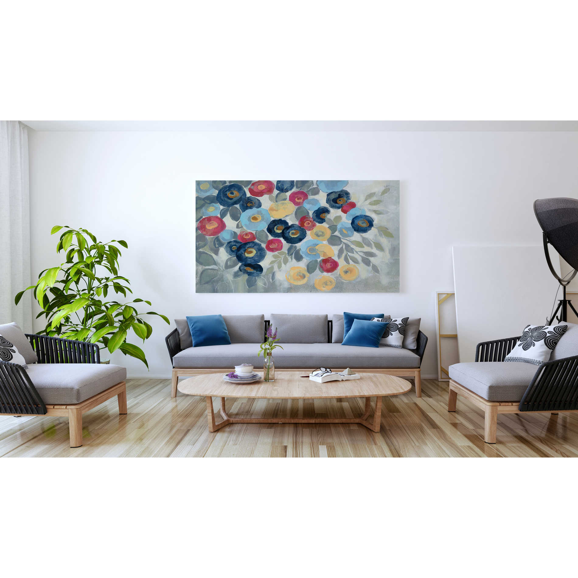 'Winter Flowers I' by Silvia Vassileva, Canvas Wall Art,60 x 40