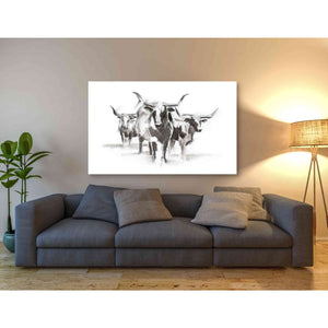 'Contemporary Cattle I' by Ethan Harper Canvas Wall Art,60 x 40