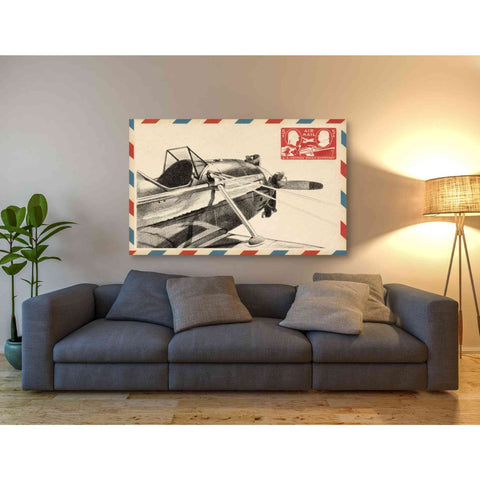 Image of 'Small Vintage Airmail I' by Ethan Harper Canvas Wall Art,60 x 40
