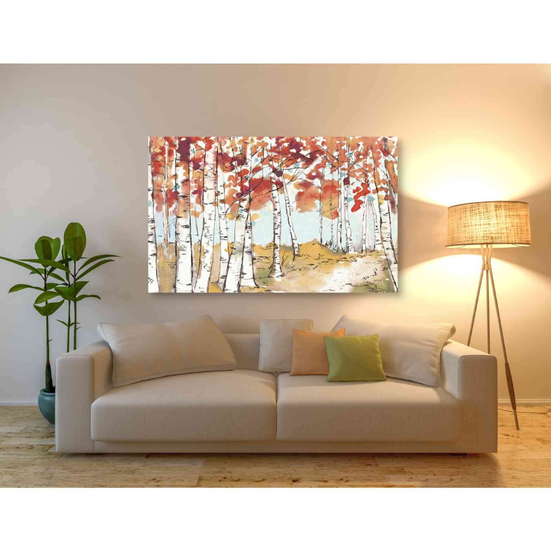 'Festive Foliage X' by Anne Tavoletti, Canvas Wall Art,60 x 40