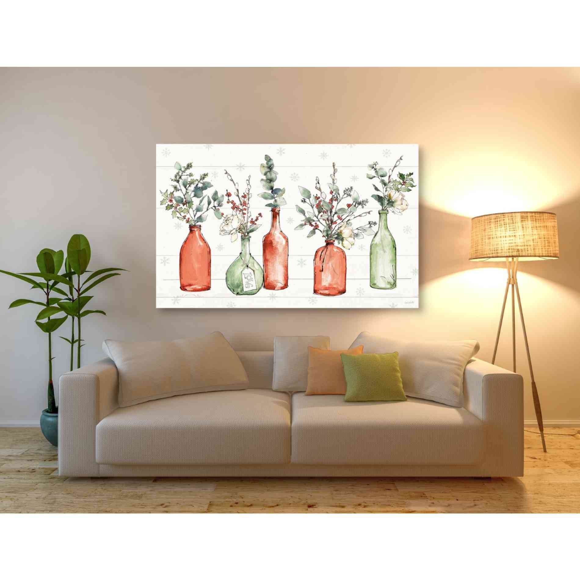 'Modern Farmhouse I Christmas' by Anne Tavoletti, Canvas Wall Art,60 x 40