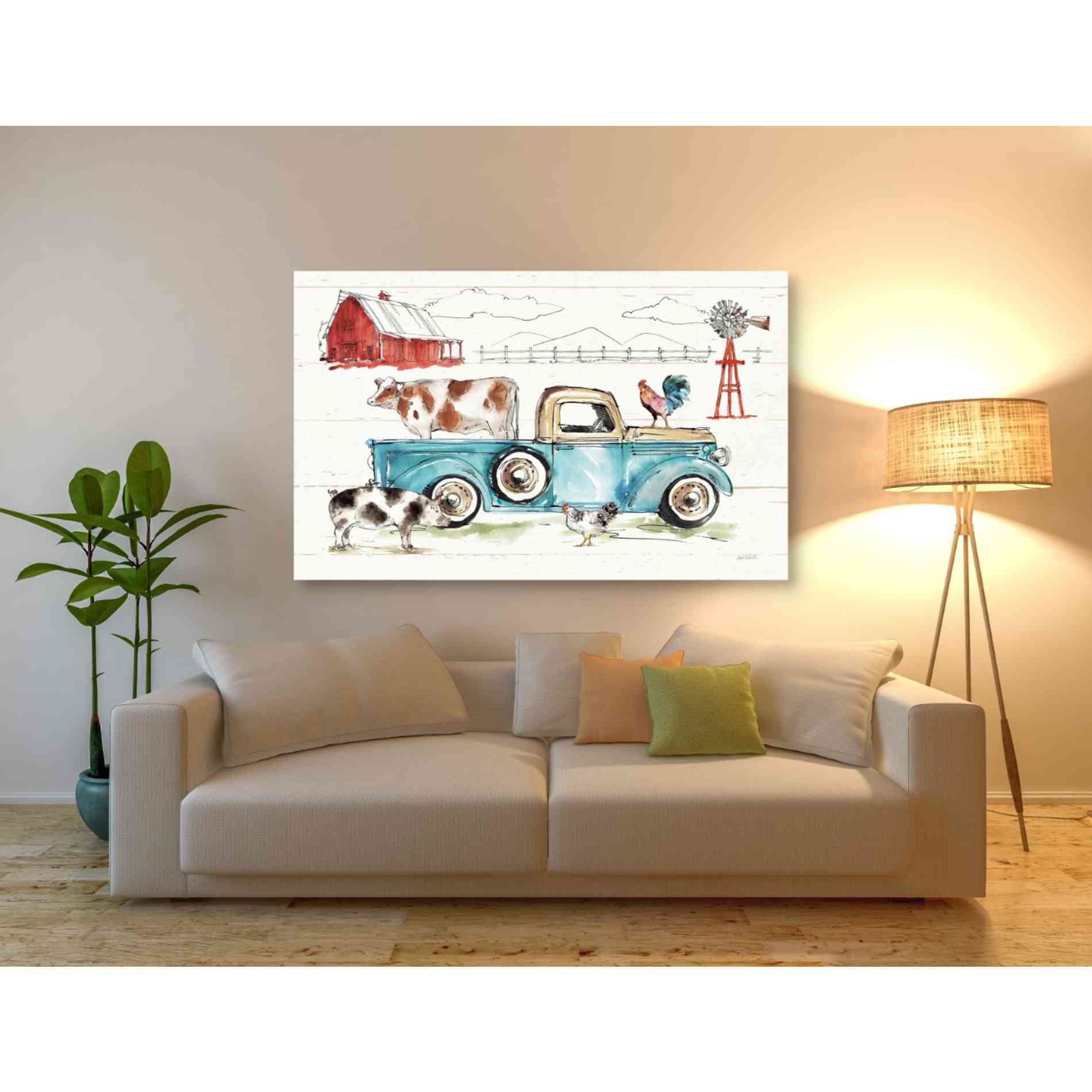 'Down on the Farm I' by Anne Tavoletti, Canvas Wall Art,60 x 40