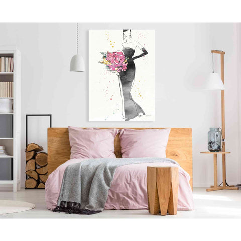 Image of 'Floral Fashion III' by Anne Tavoletti, Canvas Wall Art,40 x 60