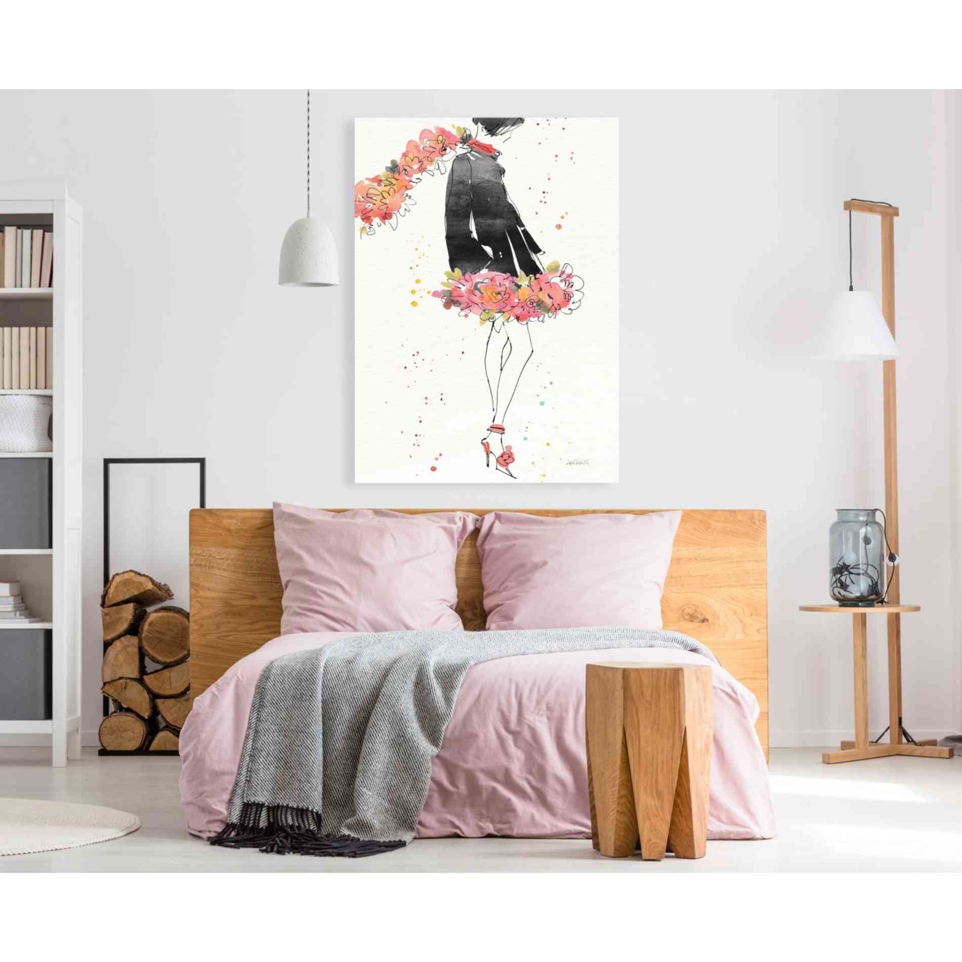 'Floral Fashion IV' by Anne Tavoletti, Canvas Wall Art,40 x 60