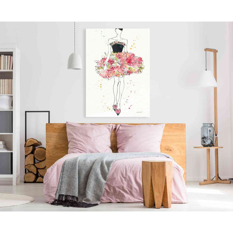 Image of 'Floral Fashion II' by Anne Tavoletti, Canvas Wall Art,40 x 60