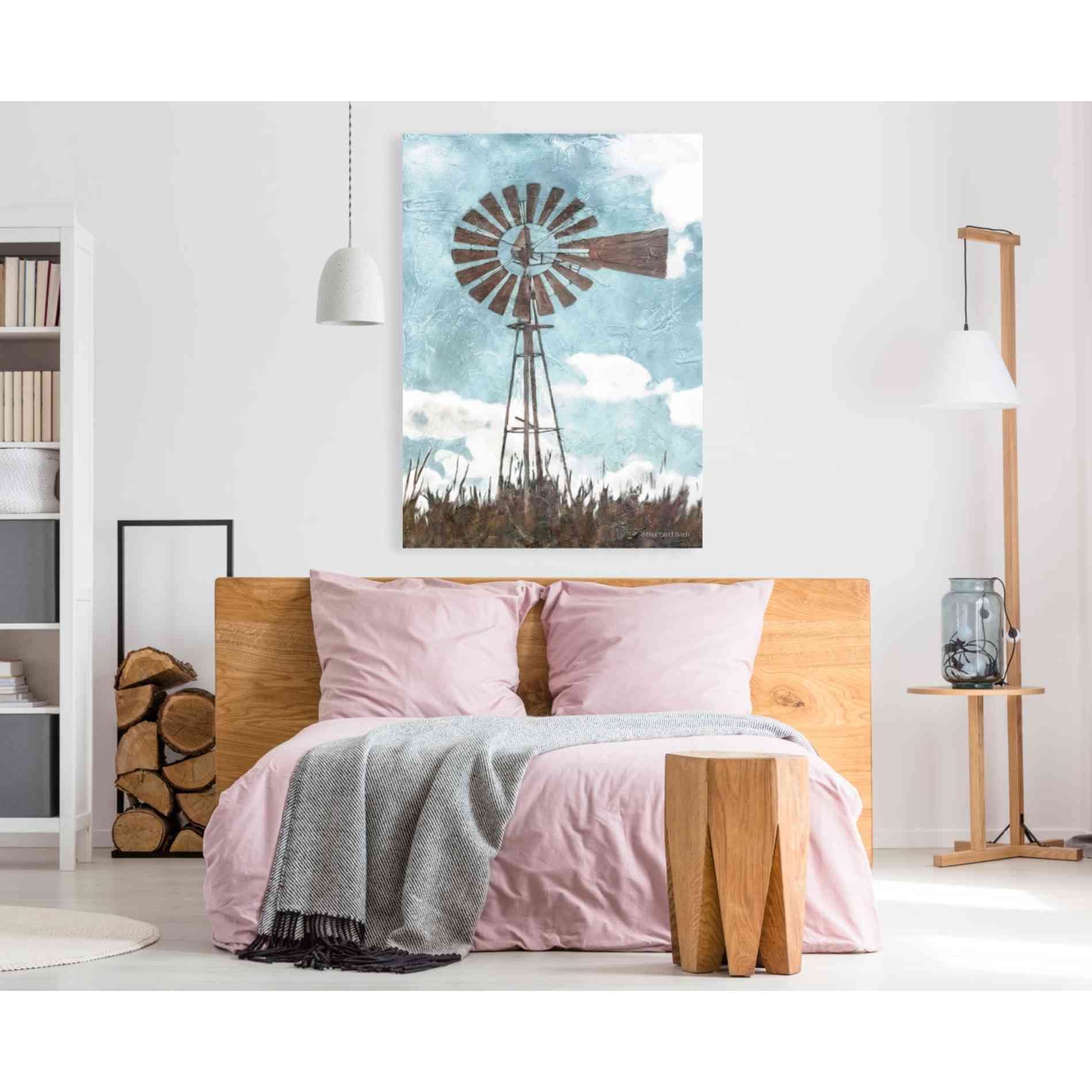 'Windmill' by Bluebird Barn, Canvas Wall Art,40 x 60