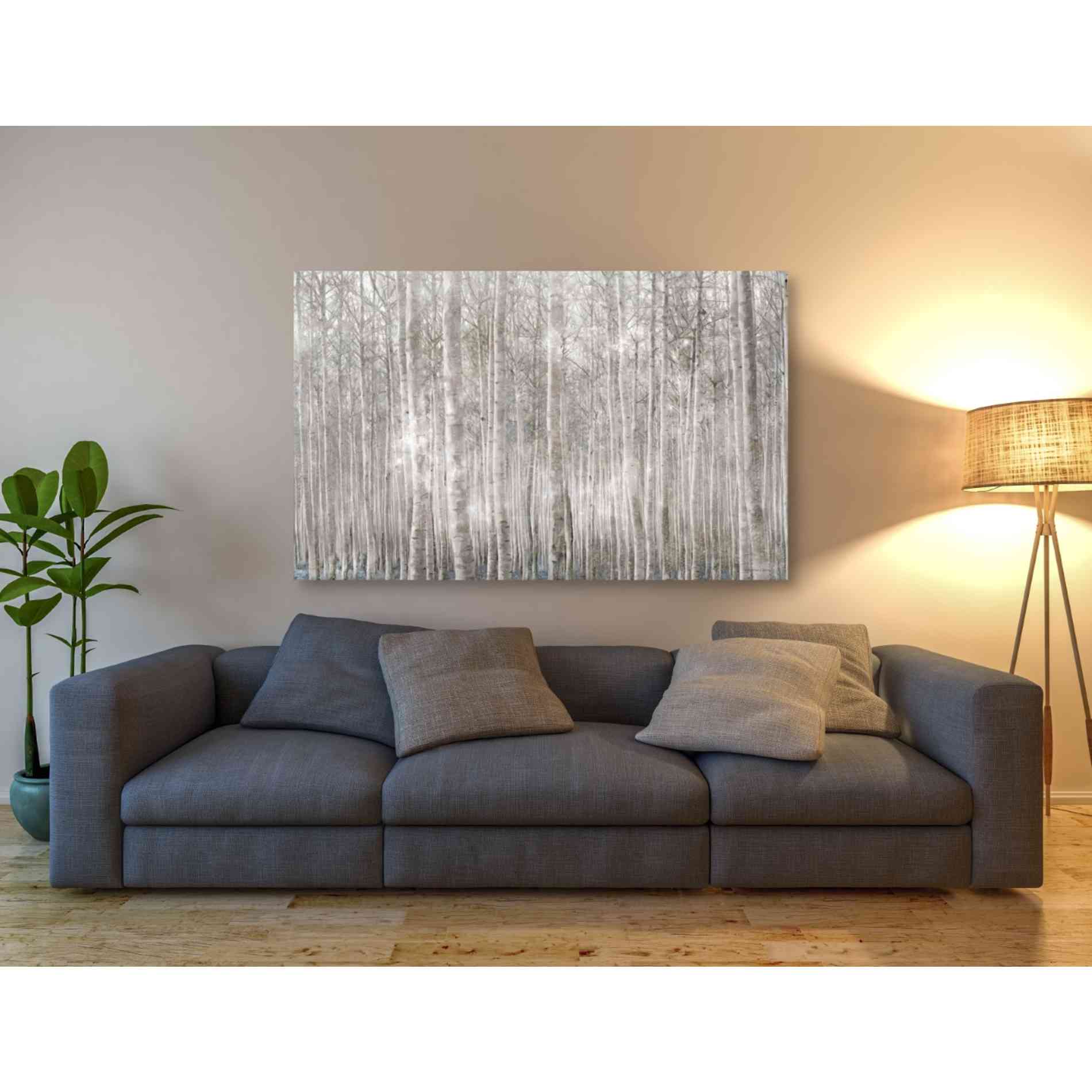 'Birch Trees' by Bluebird Barn, Canvas Wall Art,60 x 40
