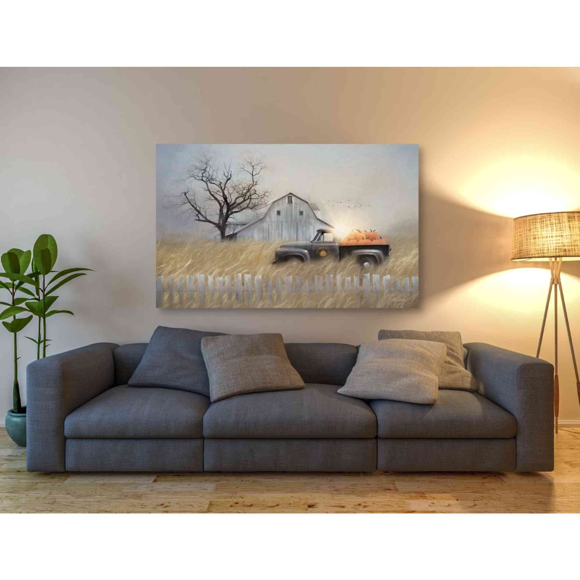 'Fall Pumpkin Harvest' by Lori Deiter, Canvas Wall Art,60 x 40