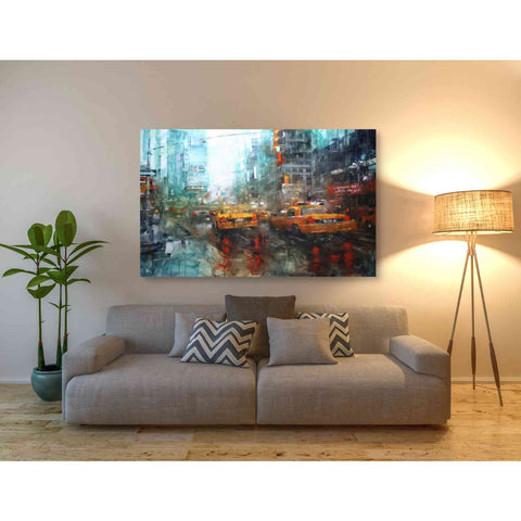 Image of 'Times Square Reflections' by Mark Lague, Canvas Wall Art,60 x 40