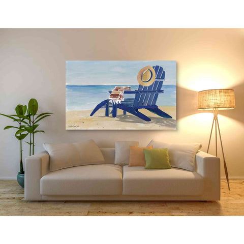 Image of 'Beach Chairs 2' by Stellar Design Studio, Canvas Wall Art,60 x 40