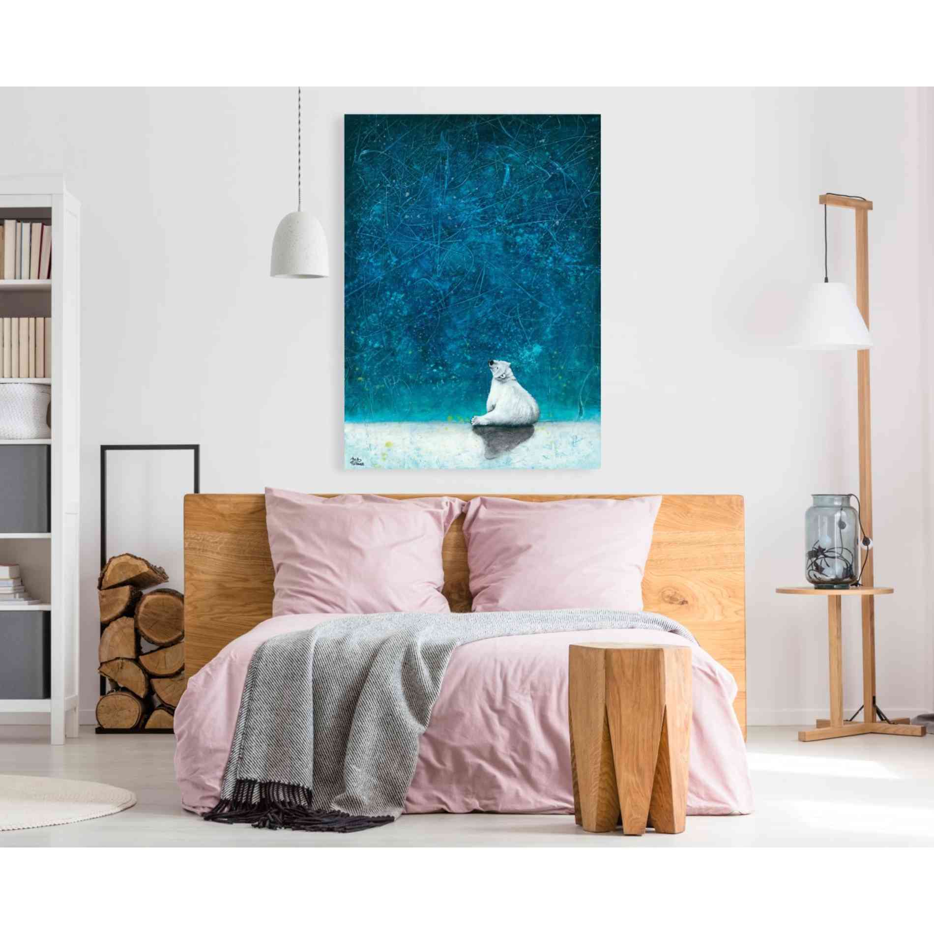 'Wishing on Stars' by Britt Hallowell, Canvas Wall Art,40 x 60