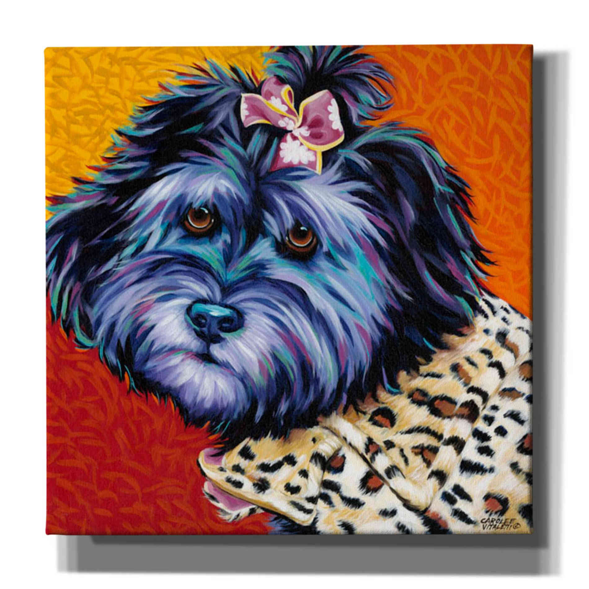 'Cute Pups III' by Carolee Vitaletti, Giclee Canvas Wall Art
