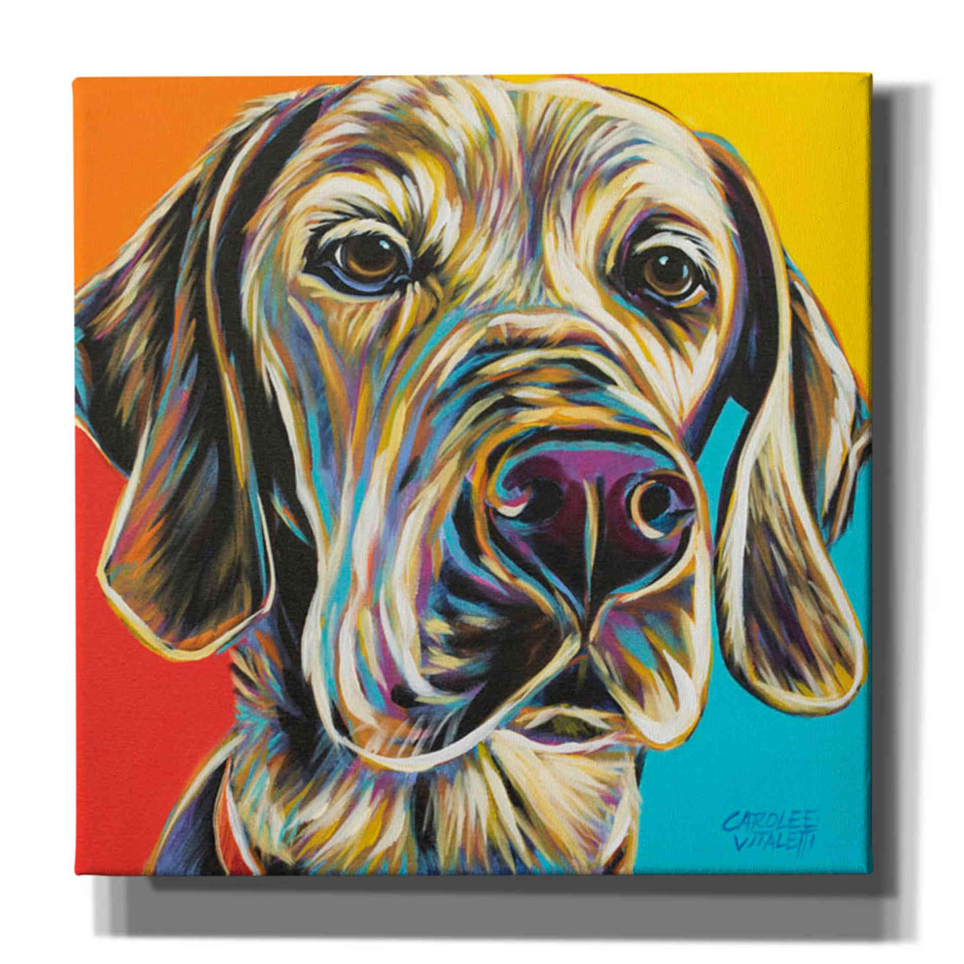'Canine Buddy II' by Carolee Vitaletti, Giclee Canvas Wall Art