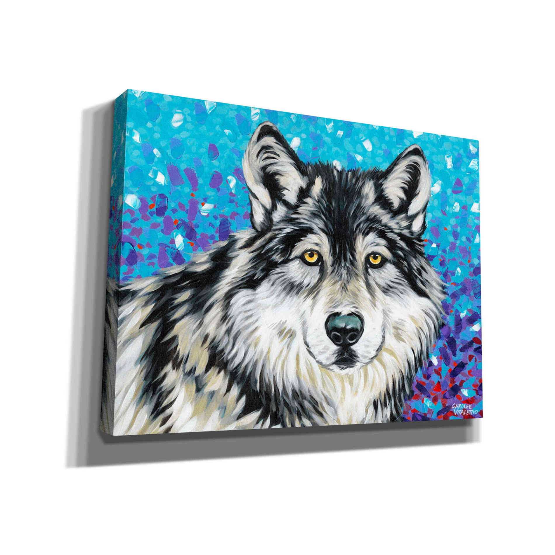 'Grey Wolf II' by Carolee Vitaletti, Giclee Canvas Wall Art