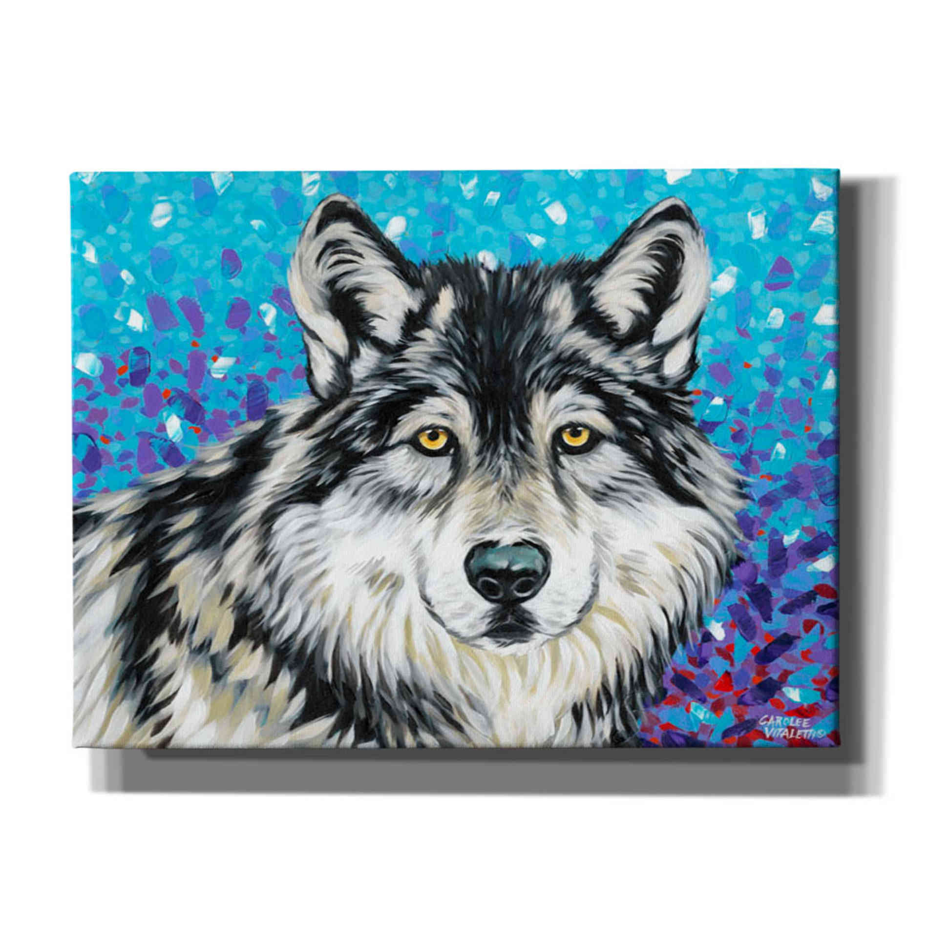 'Grey Wolf II' by Carolee Vitaletti, Giclee Canvas Wall Art