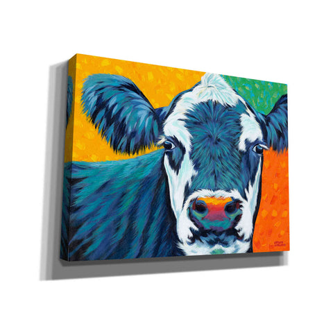 Image of 'Colorful Country Cows I' by Carolee Vitaletti, Giclee Canvas Wall Art