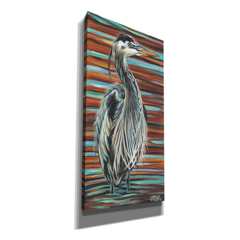 Image of 'Watchful Heron I' by Carolee Vitaletti, Giclee Canvas Wall Art