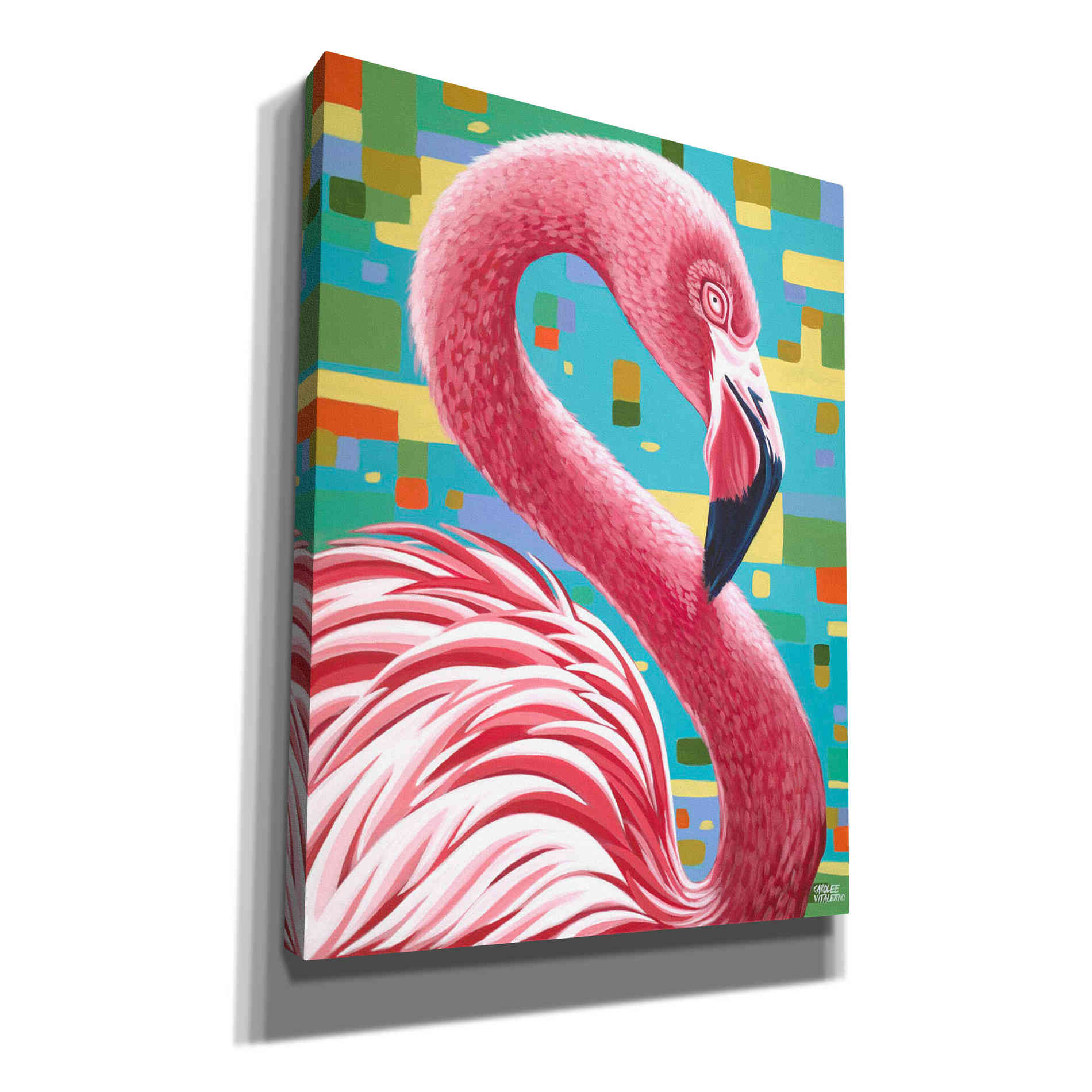 'Fabulous Flamingos I' by Carolee Vitaletti, Giclee Canvas Wall Art