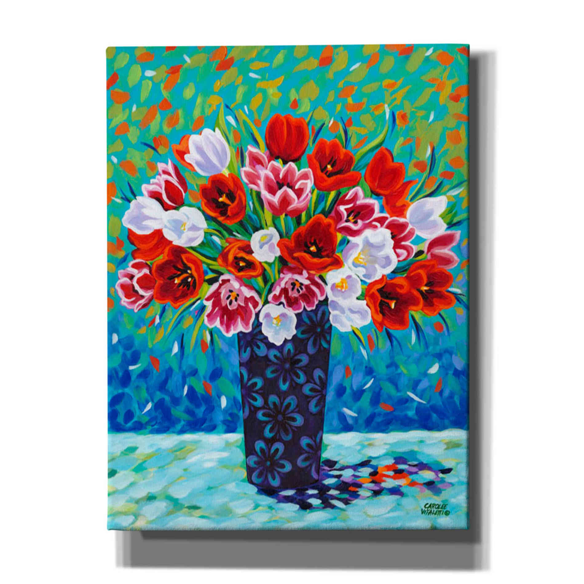 'Bouquet Celebration I' by Carolee Vitaletti, Giclee Canvas Wall Art
