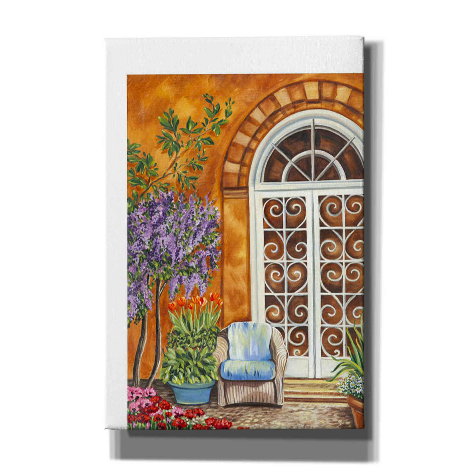 'Tuscan Veranda I' by Carolee Vitaletti, Giclee Canvas Wall Art